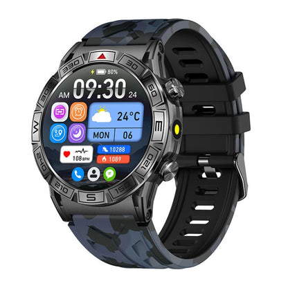 KC80 1.43 inch Color Screen Smart Watch, Support AI Voice Assistant / Bluetooth Call(Camouflage Black) by buy2fix