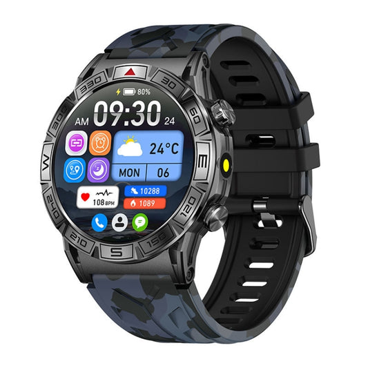 KC80 1.43 inch Color Screen Smart Watch, Support AI Voice Assistant / Bluetooth Call(Camouflage Black) by buy2fix