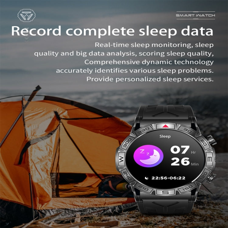 KC80 1.43 inch Color Screen Smart Watch, Support AI Voice Assistant / Bluetooth Call(Camouflage Orange) by buy2fix