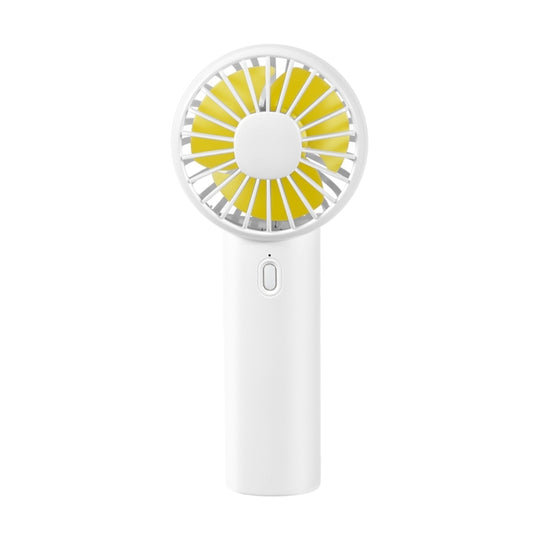 F10 3 Wind Speed Rechargeable Summer Cooling Fan Mini Handheld Fan Cooler(White)
