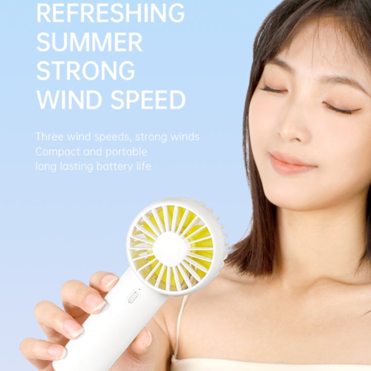 F10 3 Wind Speed Rechargeable Summer Cooling Fan Mini Handheld Fan Cooler(Blue) by buy2fix