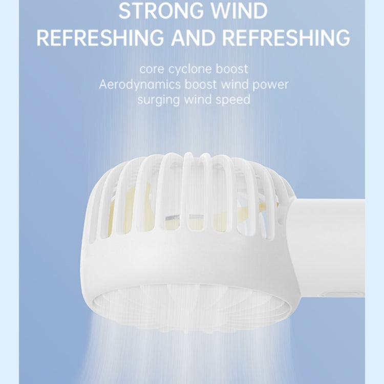 F10 3 Wind Speed Rechargeable Summer Cooling Fan Mini Handheld Fan Cooler(Blue) by buy2fix