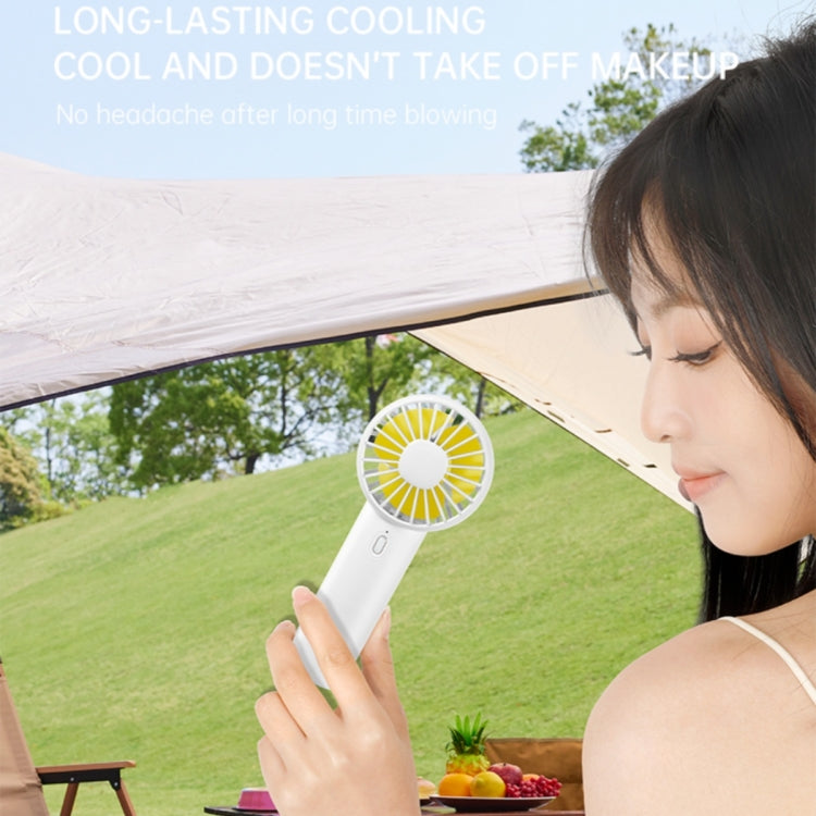 F10 3 Wind Speed Rechargeable Summer Cooling Fan Mini Handheld Fan Cooler(Blue) by buy2fix