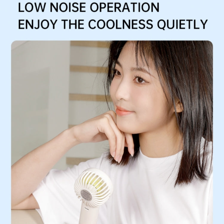 F10 3 Wind Speed Rechargeable Summer Cooling Fan Mini Handheld Fan Cooler(Blue) by buy2fix