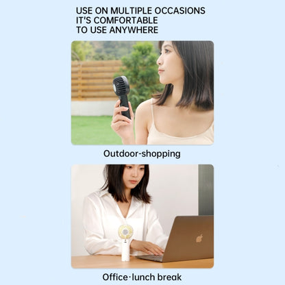 F10 3 Wind Speed Rechargeable Summer Cooling Fan Mini Handheld Fan Cooler(Blue) by buy2fix