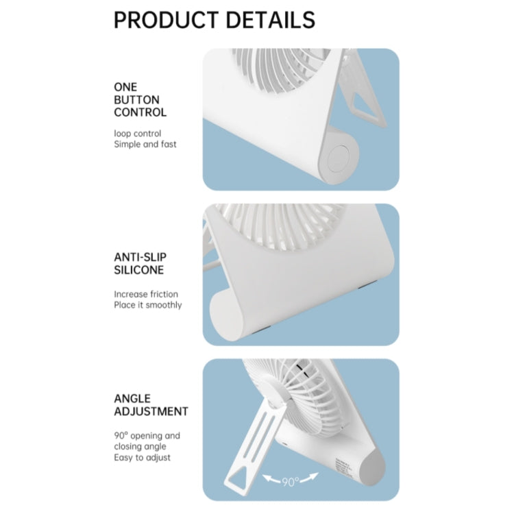 AR-13 Home Office Hanging Fan Summer Cooler Silent Operation Desktop Fan(Yellow) by buy2fix