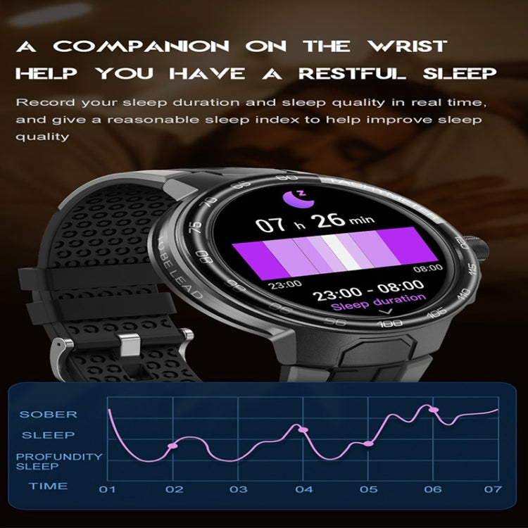 EX103 1.55 inch Color Screen Smart Watch, Support Bluetooth Call / Heart Rate Monitoring(Grey) by buy2fix