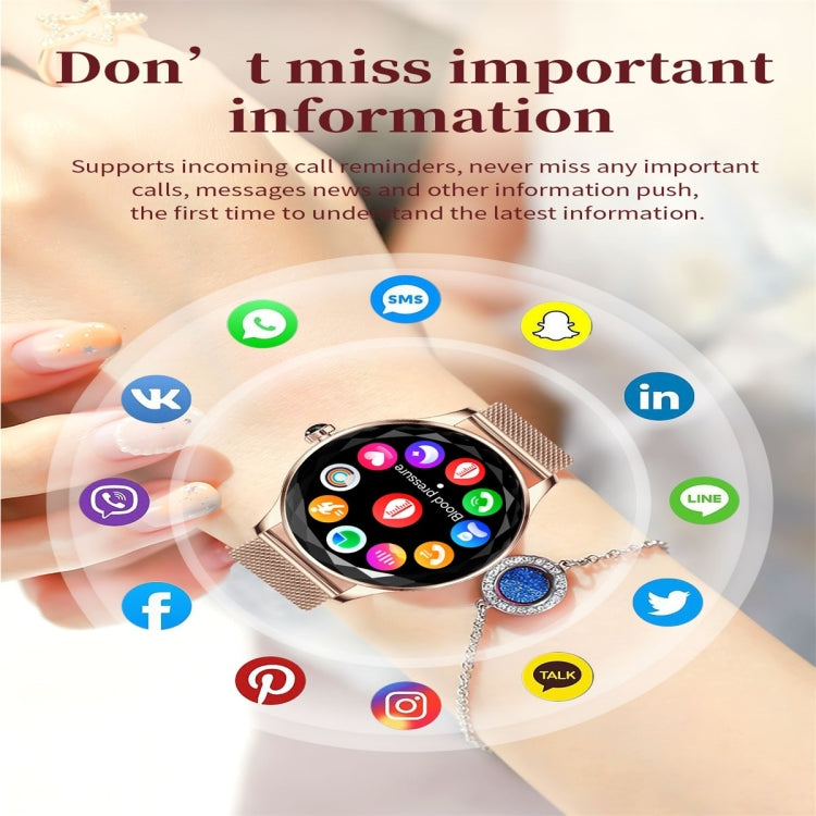 NX23 Pro 1.27 inch Color Screen Smart Watch, Support Bluetooth Call / Heart Rate Monitoring(Gold) by buy2fix