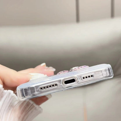 For iPhone 16 Pro Glitter 3D Butterfly TPU Phone Case(Gold) by buy2fix