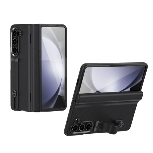 For Samsung Galaxy Z Fold6 5G All-inclusive Shockproof Phone Case with Holder(Black) - Galaxy Z Fold6 5G Cases by buy2fix | Online Shopping UK | buy2fix