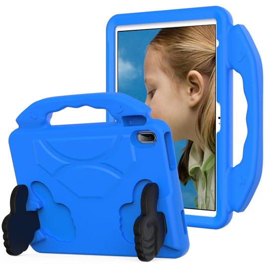 For iPad Air 11 2025 / 2024 Children EVA Shockproof Tablet Case with Thumb Bracket(Blue) - iPad Air 11 2025 / 2024 Cases by buy2fix | Online Shopping UK | buy2fix