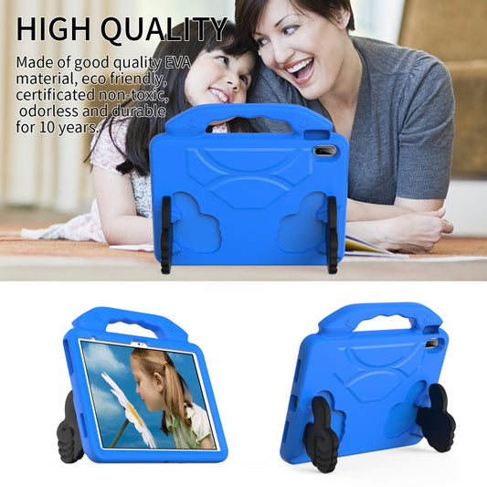 For iPad Air 11 2025 / 2024 Children EVA Shockproof Tablet Case with Thumb Bracket(Blue) - iPad Air 11 2025 / 2024 Cases by buy2fix | Online Shopping UK | buy2fix