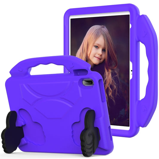 For iPad Air 11 2025 / 2024 Children EVA Shockproof Tablet Case with Thumb Bracket(Purple) - iPad Air 11 2025 / 2024 Cases by buy2fix | Online Shopping UK | buy2fix