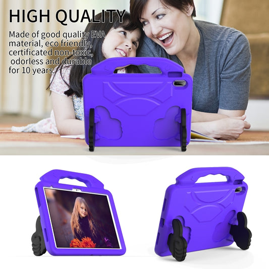 For iPad Air 11 2025 / 2024 Children EVA Shockproof Tablet Case with Thumb Bracket(Purple) - iPad Air 11 2025 / 2024 Cases by buy2fix | Online Shopping UK | buy2fix