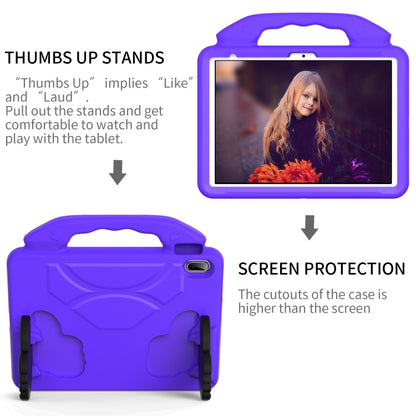 For iPad Air 11 2025 / 2024 Children EVA Shockproof Tablet Case with Thumb Bracket(Purple) - iPad Air 11 2025 / 2024 Cases by buy2fix | Online Shopping UK | buy2fix