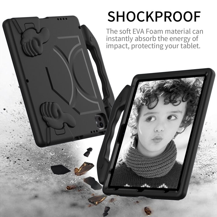 For iPad Air 13 2025 / 2024 Children EVA Shockproof Tablet Case with Thumb Bracket(Black) - iPad Air 13 2025 / 2024 Cases by buy2fix | Online Shopping UK | buy2fix