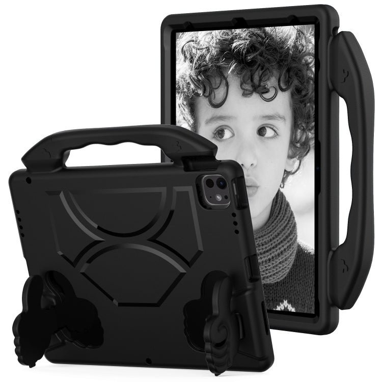 For iPad Air 13 2025 / 2024 Children EVA Shockproof Tablet Case with Thumb Bracket(Black) - iPad Air 13 2025 / 2024 Cases by buy2fix | Online Shopping UK | buy2fix