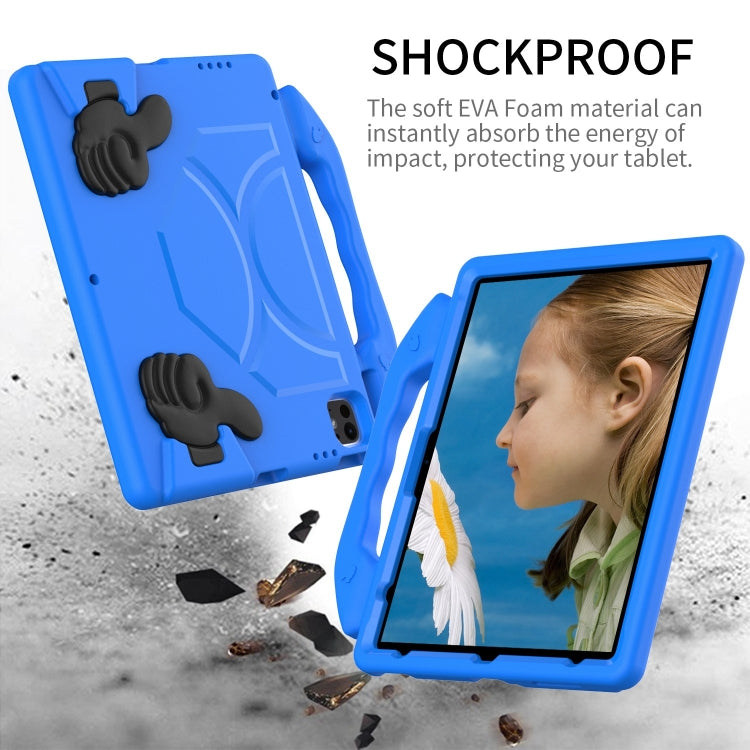 For iPad Air 13 2025 / 2024 Children EVA Shockproof Tablet Case with Thumb Bracket(Blue) - iPad Air 13 2025 / 2024 Cases by buy2fix | Online Shopping UK | buy2fix