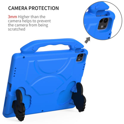 For iPad Air 13 2025 / 2024 Children EVA Shockproof Tablet Case with Thumb Bracket(Blue) - iPad Air 13 2025 / 2024 Cases by buy2fix | Online Shopping UK | buy2fix