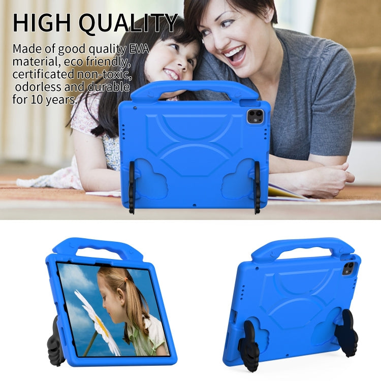 For iPad Air 13 2025 / 2024 Children EVA Shockproof Tablet Case with Thumb Bracket(Blue) - iPad Air 13 2025 / 2024 Cases by buy2fix | Online Shopping UK | buy2fix