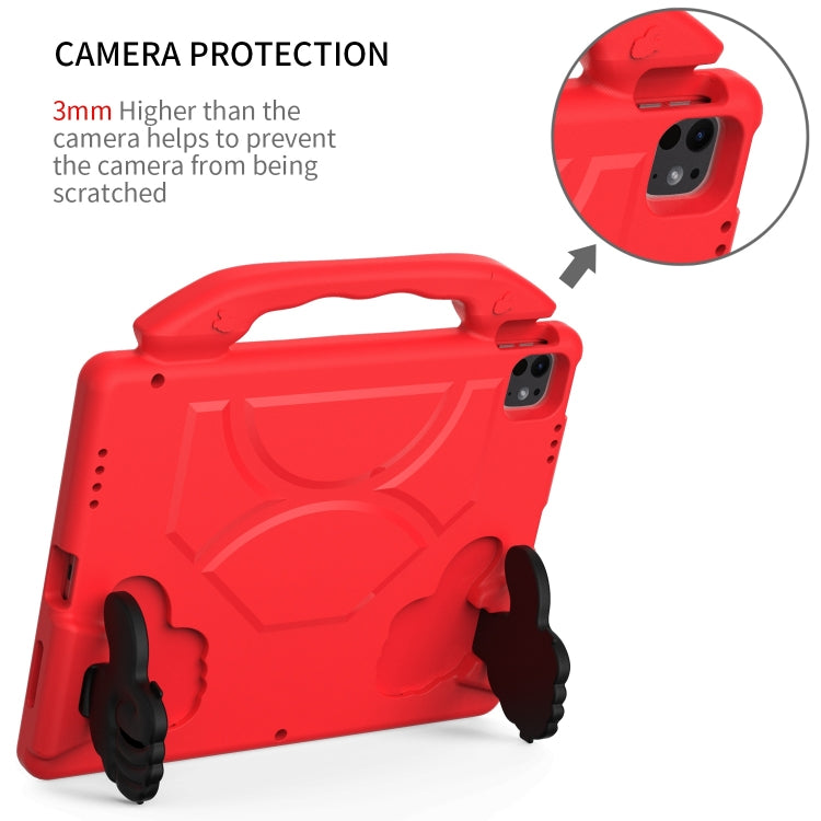 For iPad Air 13 2025 / 2024 Children EVA Shockproof Tablet Case with Thumb Bracket(Red) - iPad Air 13 2025 / 2024 Cases by buy2fix | Online Shopping UK | buy2fix