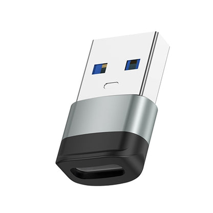 USB3.0 Male to USB-C / Type-C Female OTG Adapter 5Gbps Transmission(Gray) - OTG Adapter by buy2fix | Online Shopping UK | buy2fix