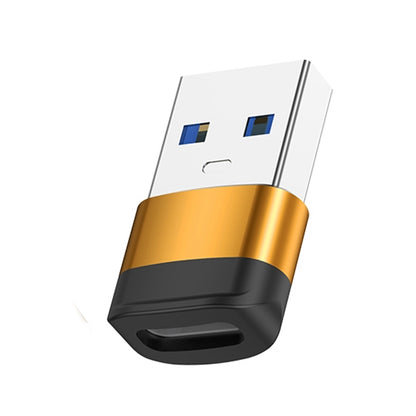 USB3.0 Male to USB-C / Type-C Female OTG Adapter 5Gbps Transmission(Gold) - OTG Adapter by buy2fix | Online Shopping UK | buy2fix