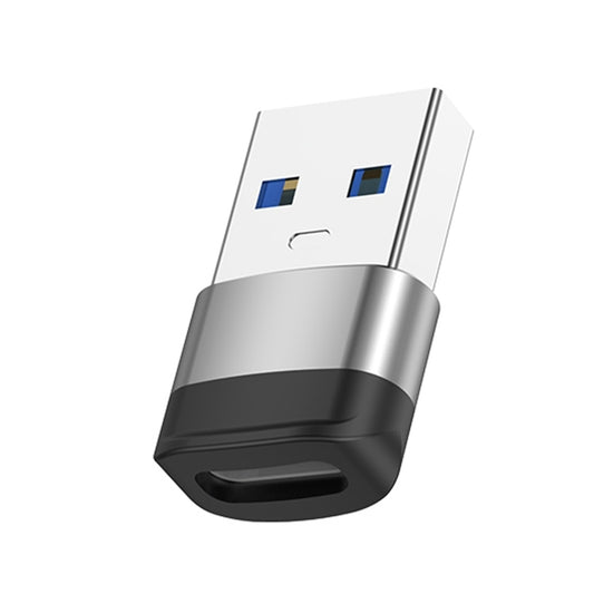 USB3.0 Male to USB-C / Type-C Female OTG Adapter 5Gbps Transmission(Silver) - OTG Adapter by buy2fix | Online Shopping UK | buy2fix