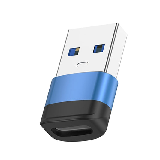 USB3.0 Male to USB-C / Type-C Female OTG Adapter 5Gbps Transmission(Blue) - OTG Adapter by buy2fix | Online Shopping UK | buy2fix