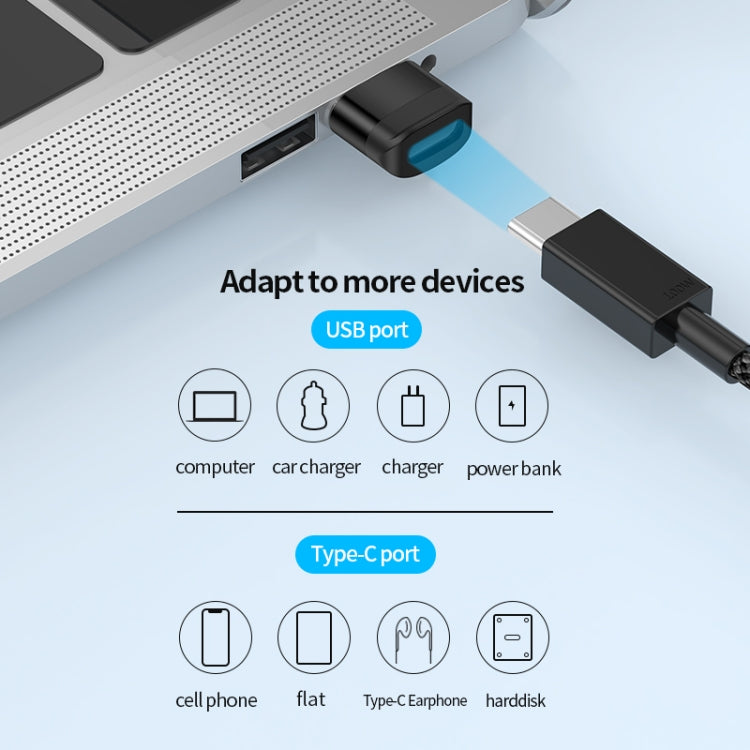 USB3.0 Male to USB-C / Type-C Female OTG Adapter 5Gbps Transmission(Gray) - OTG Adapter by buy2fix | Online Shopping UK | buy2fix