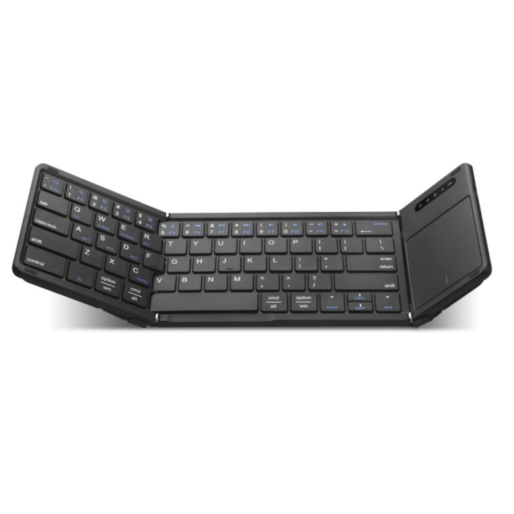 B077T With Touchpad Foldable PU Leather Wireless Bluetooth Keyboard by buy2fix
