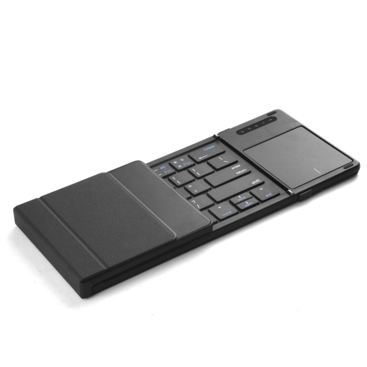 B077T With Touchpad Foldable PU Leather Wireless Bluetooth Keyboard by buy2fix