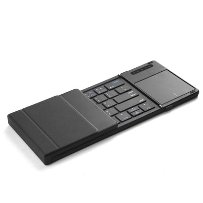 B077T With Touchpad Foldable PU Leather Wireless Bluetooth Keyboard by buy2fix