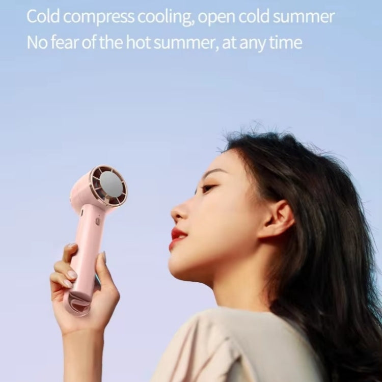 CL02 Outdoor Summer Cooler Cooling Effect Handheld Fan USB Semiconductor Fan(White) by buy2fix