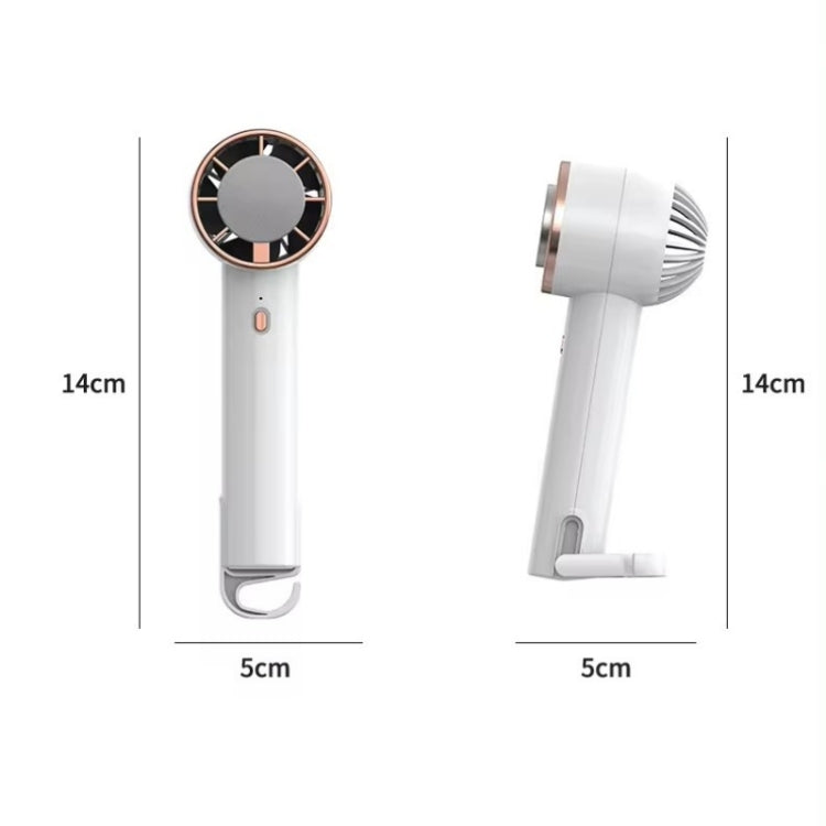 CL02 Outdoor Summer Cooler Cooling Effect Handheld Fan USB Semiconductor Fan(White) by buy2fix