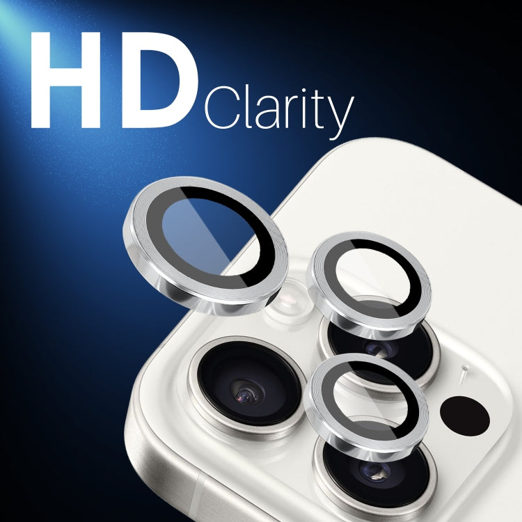 For iPhone 15 / 15 Plus / 14 / 14 Plus NORTHJO 3 Set 6pcs Camera Lens Protector Cover Metal Ring Film(Silver) - iPhone 15 Tempered Glass by NORTHJO | Online Shopping UK | buy2fix
