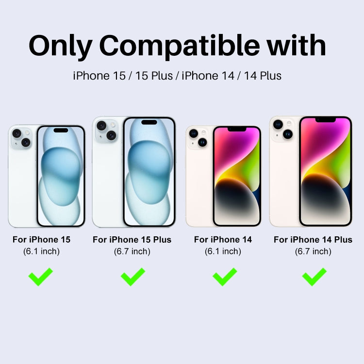 For iPhone 15 / 15 Plus / 14 / 14 Plus NORTHJO 3 Set 6pcs Camera Lens Protector Glitter Metal Ring Film(Colorful) - iPhone 15 Tempered Glass by NORTHJO | Online Shopping UK | buy2fix