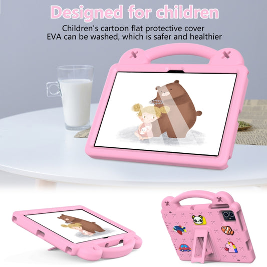 For Teclast M50 HD 10.1 / M50 Pro 10.1 2023 Handle Kickstand Children EVA Shockproof Tablet Case(Pink) - Teclast by buy2fix | Online Shopping UK | buy2fix