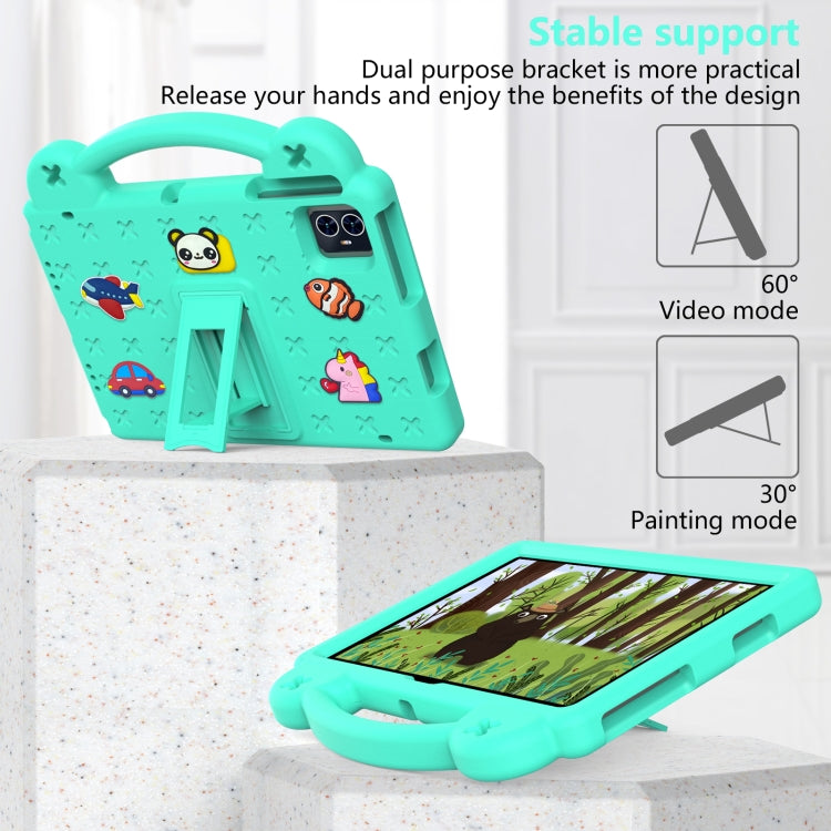 For Teclast M50 HD 10.1 / M50 Pro 10.1 2023 Handle Kickstand Children EVA Shockproof Tablet Case(Mint Green) - Teclast by buy2fix | Online Shopping UK | buy2fix