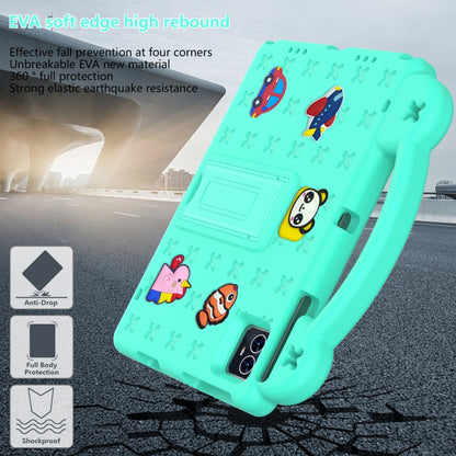 For Teclast M50 HD 10.1 / M50 Pro 10.1 2023 Handle Kickstand Children EVA Shockproof Tablet Case(Mint Green) - Teclast by buy2fix | Online Shopping UK | buy2fix