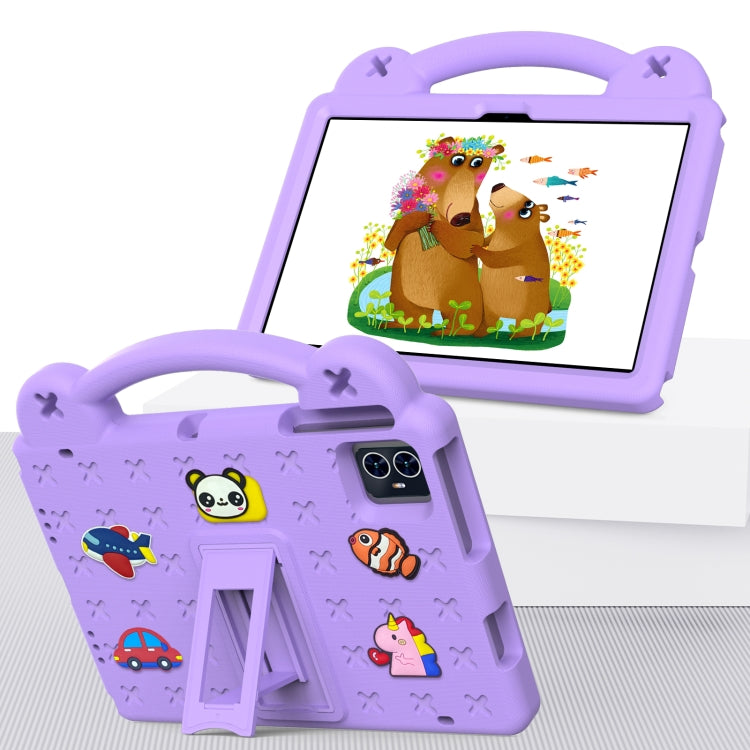For Teclast M50 HD 10.1 / M50 Pro 10.1 2023 Handle Kickstand Children EVA Shockproof Tablet Case(Light Purple) - Teclast by buy2fix | Online Shopping UK | buy2fix
