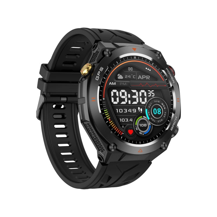 KC82 1.45 inch Color Screen Smart Watch, Support Bluetooth Call / Health Monitoring(Black) by buy2fix