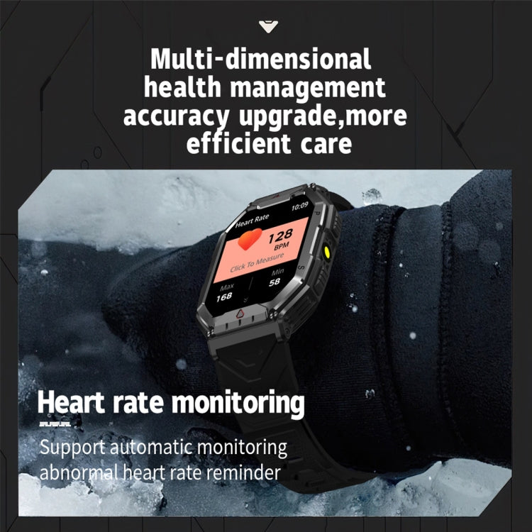 KR82 2.1 inch Color Screen Smart Watch, Support Bluetooth Call / Health Monitoring(Orange) by buy2fix