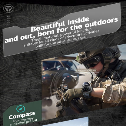 KR82 2.1 inch Color Screen Smart Watch, Support Bluetooth Call / Health Monitoring(Camouflage Orange) by buy2fix