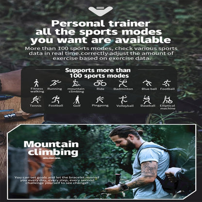 KR82 2.1 inch Color Screen Smart Watch, Support Bluetooth Call / Health Monitoring(Camouflage Orange) by buy2fix