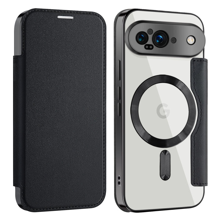For Google Pixel 9 Shield MagSafe RFID Anti-theft Leather Phone Case(Black) by buy2fix