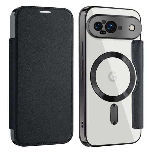 For Google Pixel 9 Shield MagSafe RFID Anti-theft Leather Phone Case(Black) by buy2fix