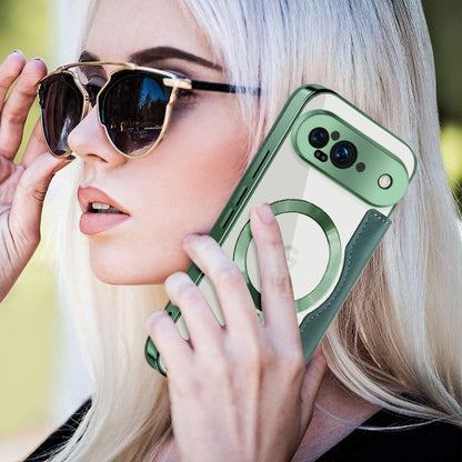 For Google Pixel 9 Shield MagSafe RFID Anti-theft Leather Phone Case(Green) by buy2fix