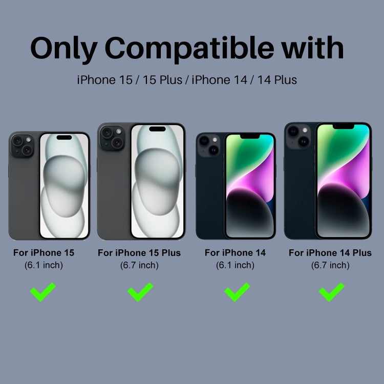 For iPhone 15 / 15 Plus / 14 / 14 Plus NORTHJO 3 Set 6Pcs Camera Lens Protector Diamond Metal Ring Film(Graphite) - iPhone 15 Tempered Glass by NORTHJO | Online Shopping UK | buy2fix