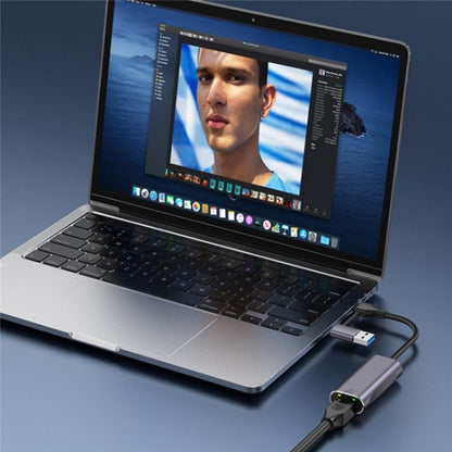 T30B USB / Type-C to Gigabit Hub Adapter for Laptop Tablet PC Phones Docking Station by buy2fix